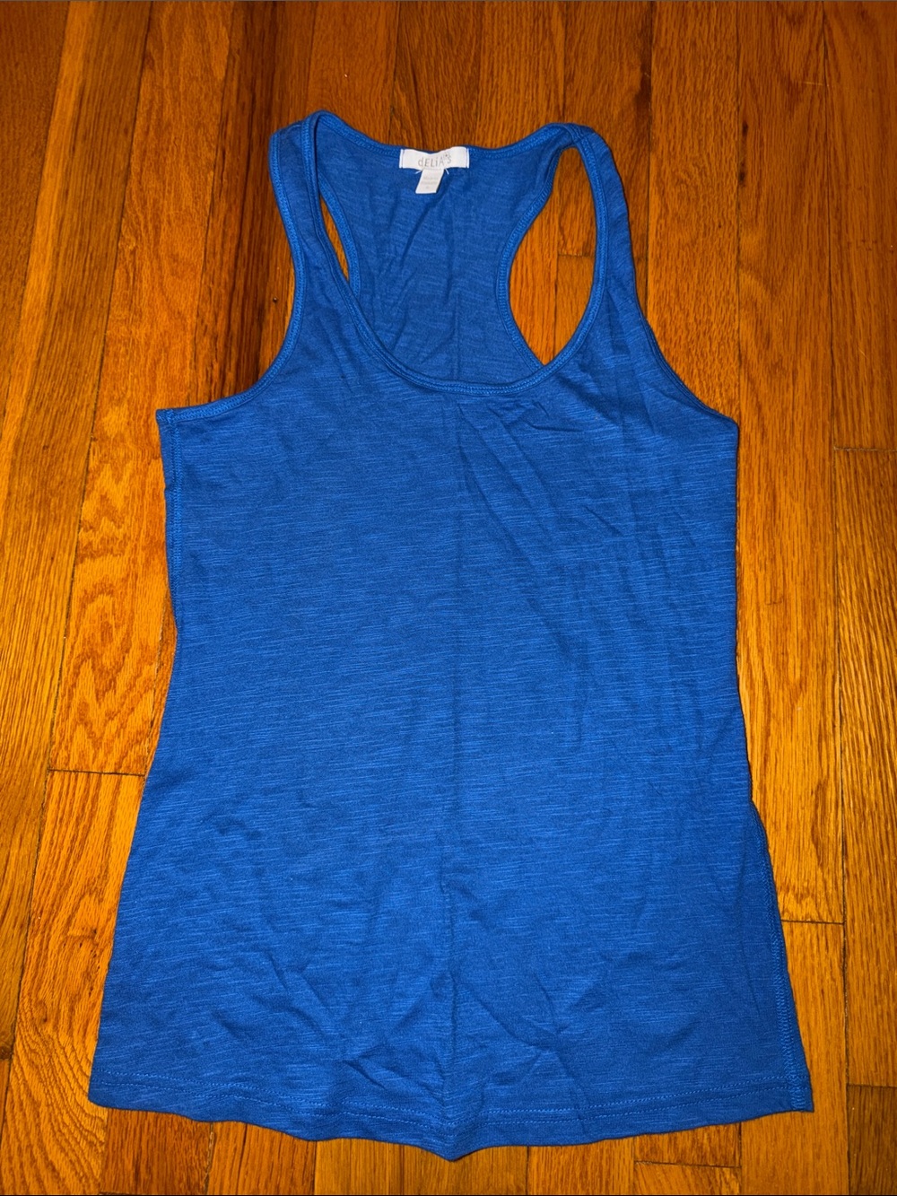 dELiA*s Racerback Tank Top in Cobalt Blue